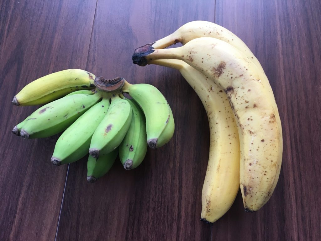 フィリピンバナナと島バナナの比較