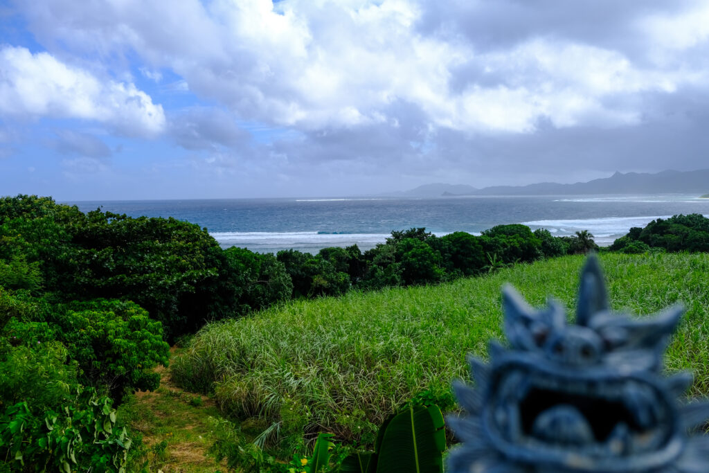 台風であれる石垣島の海