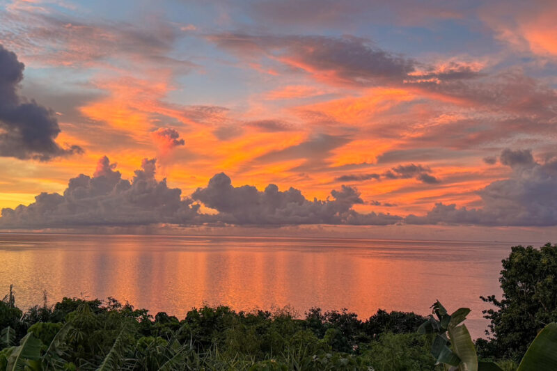 石垣島北部の夕日
